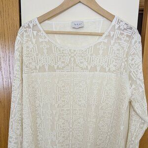 WRAP London Geometric Lace Top - Size US 18/ UK 22